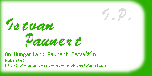 istvan paunert business card